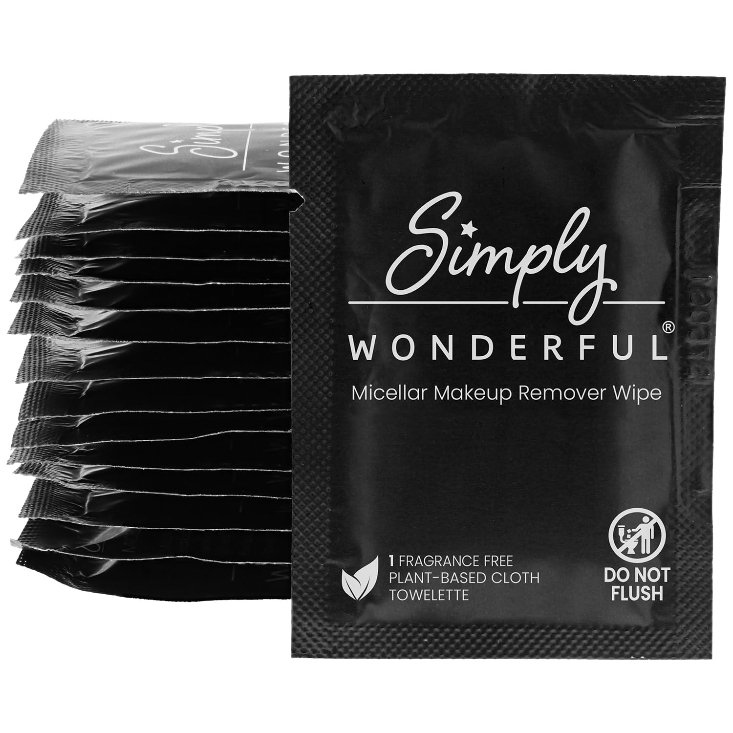 Simply Wonderful toallitas desmaquillantes con agua micelar para limpieza suave