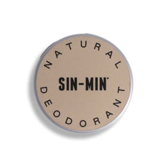 Desodorante SIN-MIN canela empaque: envase natural y sostenible.