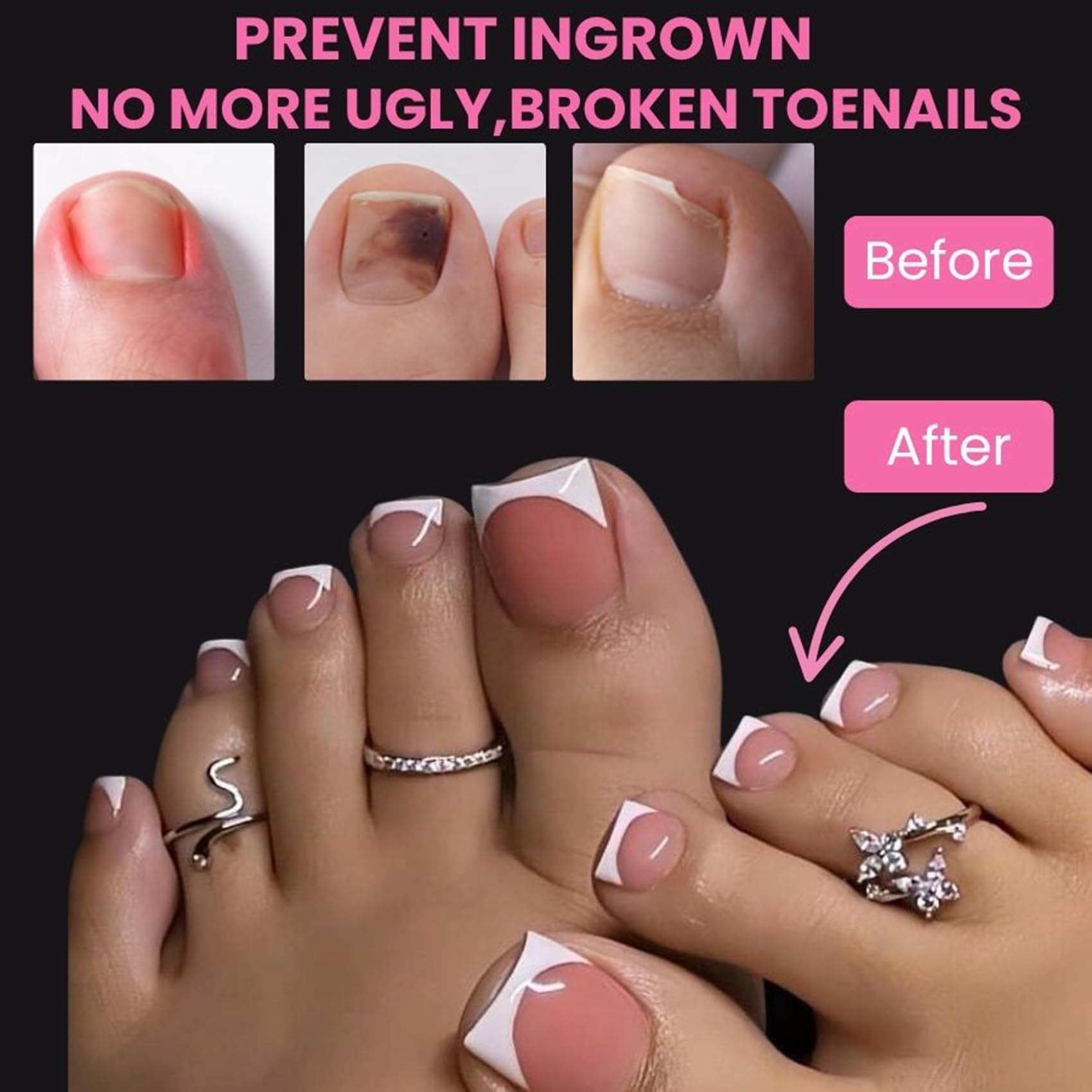 SINOKAME uñas pre-grabadas: doble acabado mate para uso inmediato.