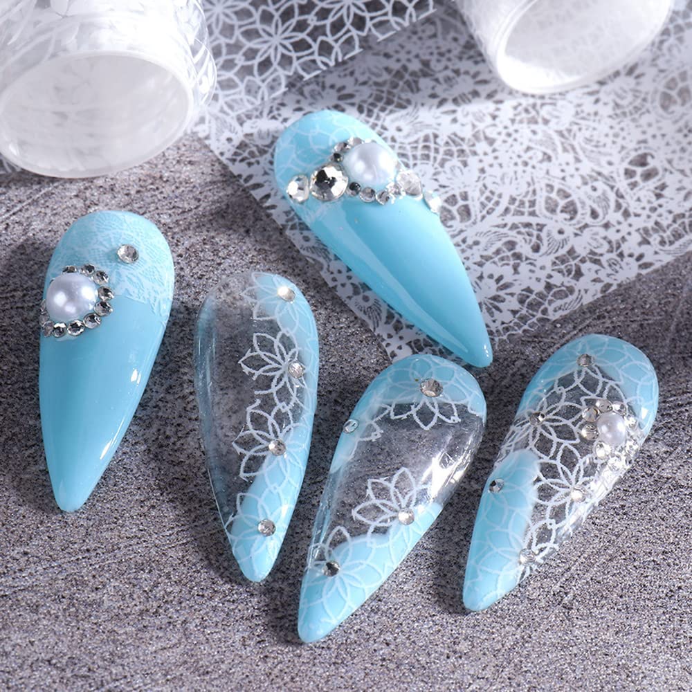 Sinsen holo de flores, efecto destellos para uñas brillantes.