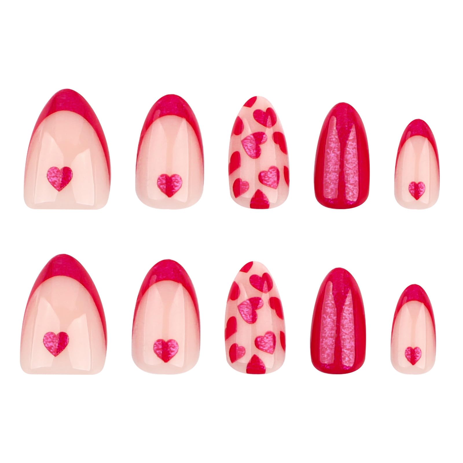 SINSEN detalle de diseño de San Valentín en uñas