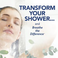 SinuCleanse tableta de vapor con dispersión lenta para ducha duradera.