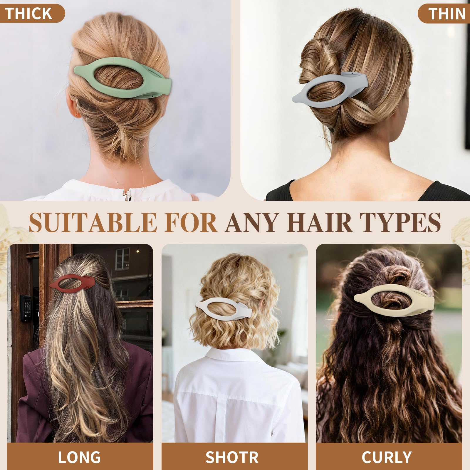 Paleta de colores Sisiaipu para pinzas de cabello