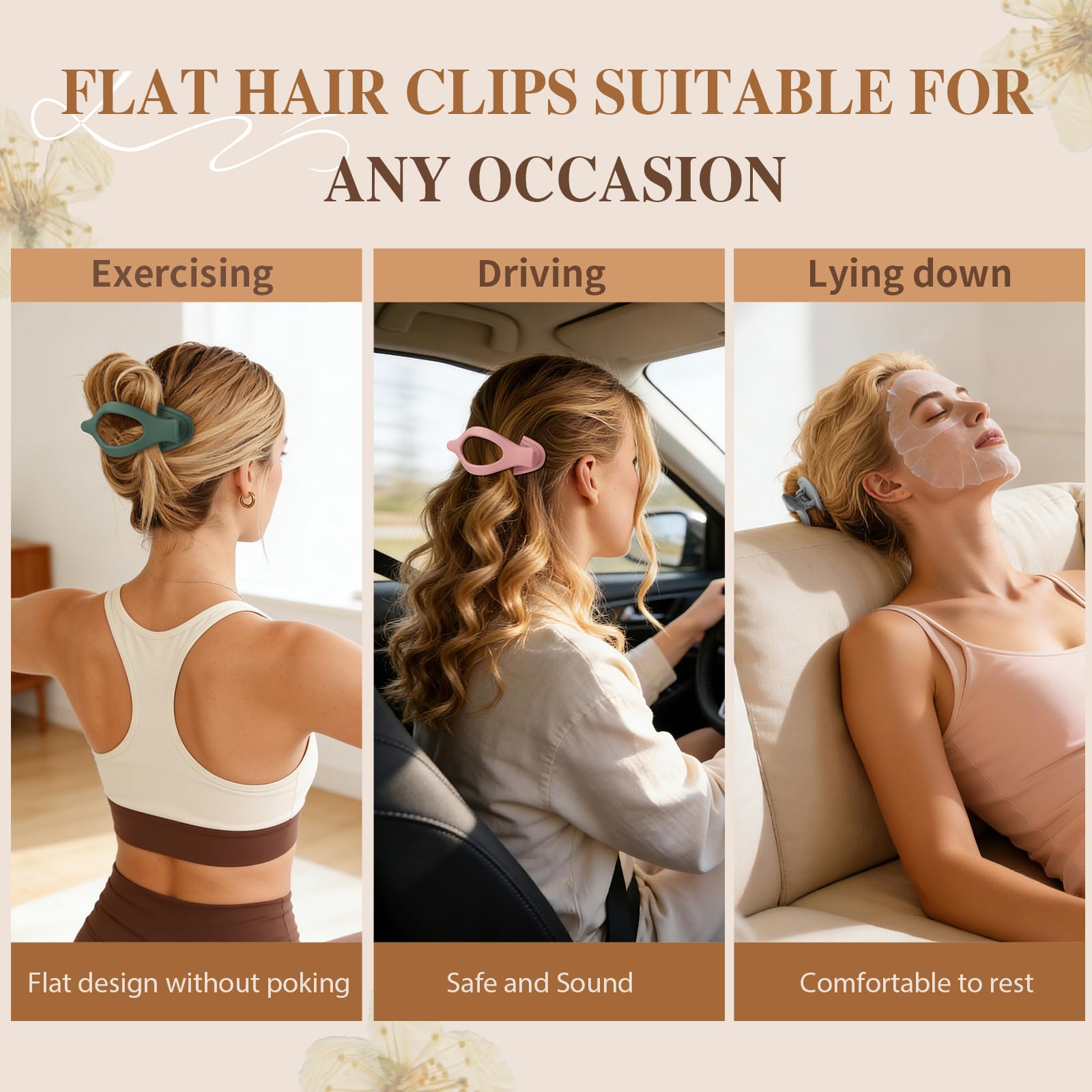 Pinzas para cabello Sisiaipu, uso diario práctico y cómodo