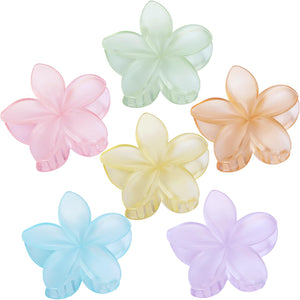 Pinzas de flor hawaiana Sisiaipu, grande, sujetan el cabello con estilo.