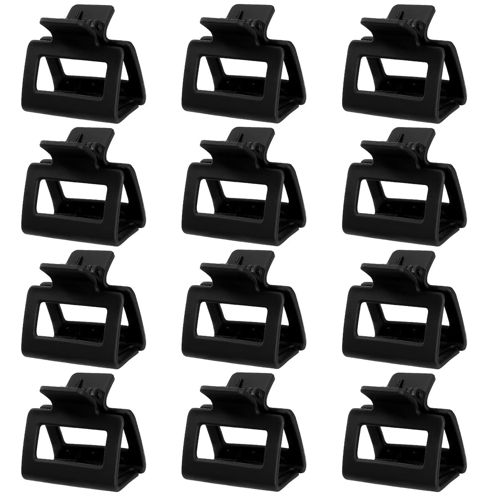Pinzas media en negro Sisiaipu para cabello fino, agarre seguro.