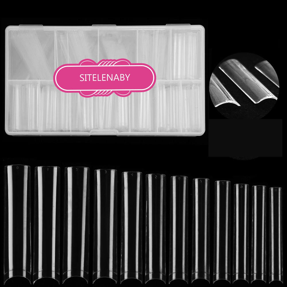 SITELENABY caja de 360 extensiones de uñas cuadradas 3XL sin curva para salón.