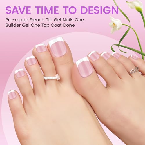 SITELENABY uñas pie gel suave, adherencia sólida y uso prolongado