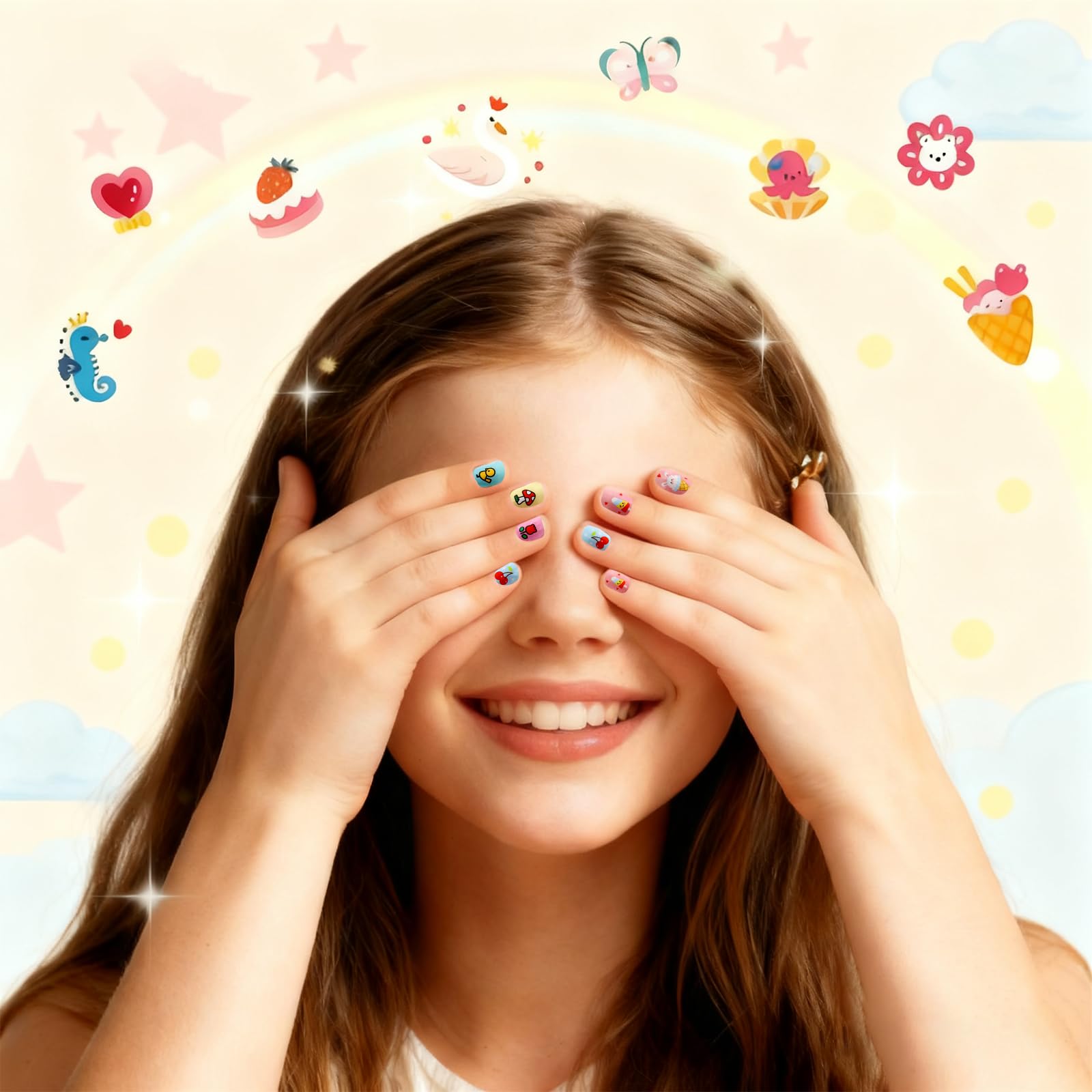SIUSIO pegatinas para uñas, 270 diseños, ideales para combinar en casa