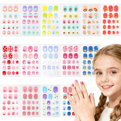 SIUSIO pegatinas para uñas infantiles con diseños divertidos para creatividad rápida