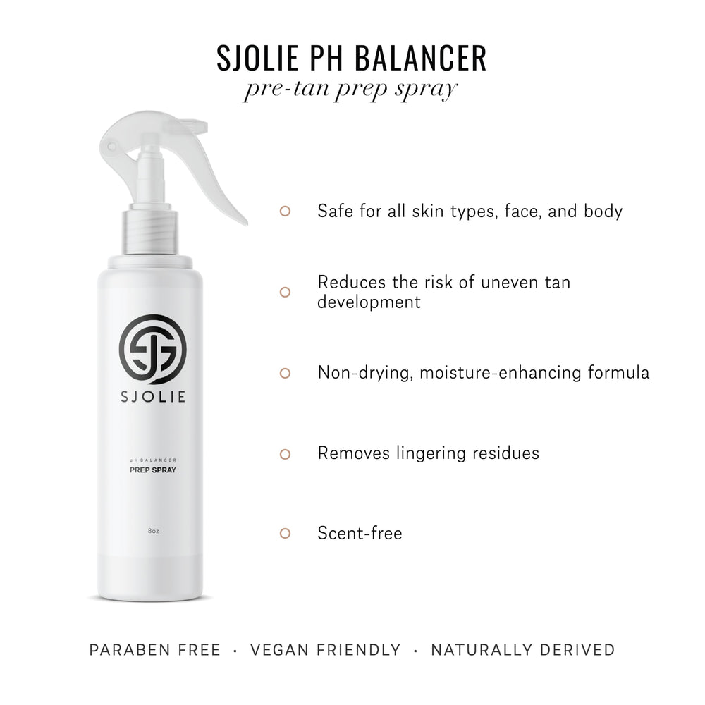 SJOLIE Sunless equilibrante: preparación de piel con pH balanceado para un bronceado más uniforme.