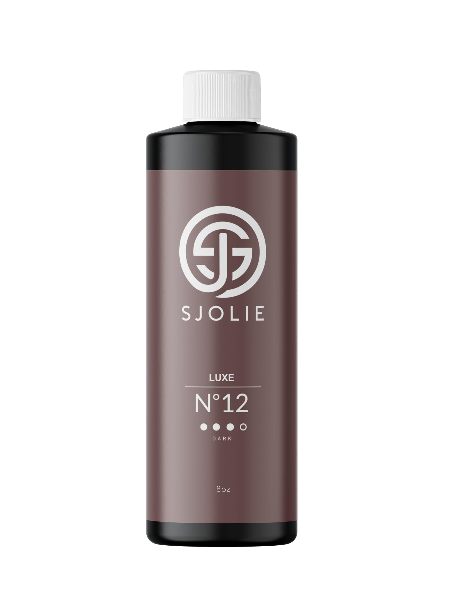 SJOLIE Sunless Luxe12, bronceado profundo con base violeta para un acabado natural.