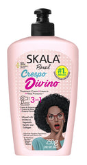 SKALA Brasil Crespo Divino 3 en 1: bote para peinar con definición suave