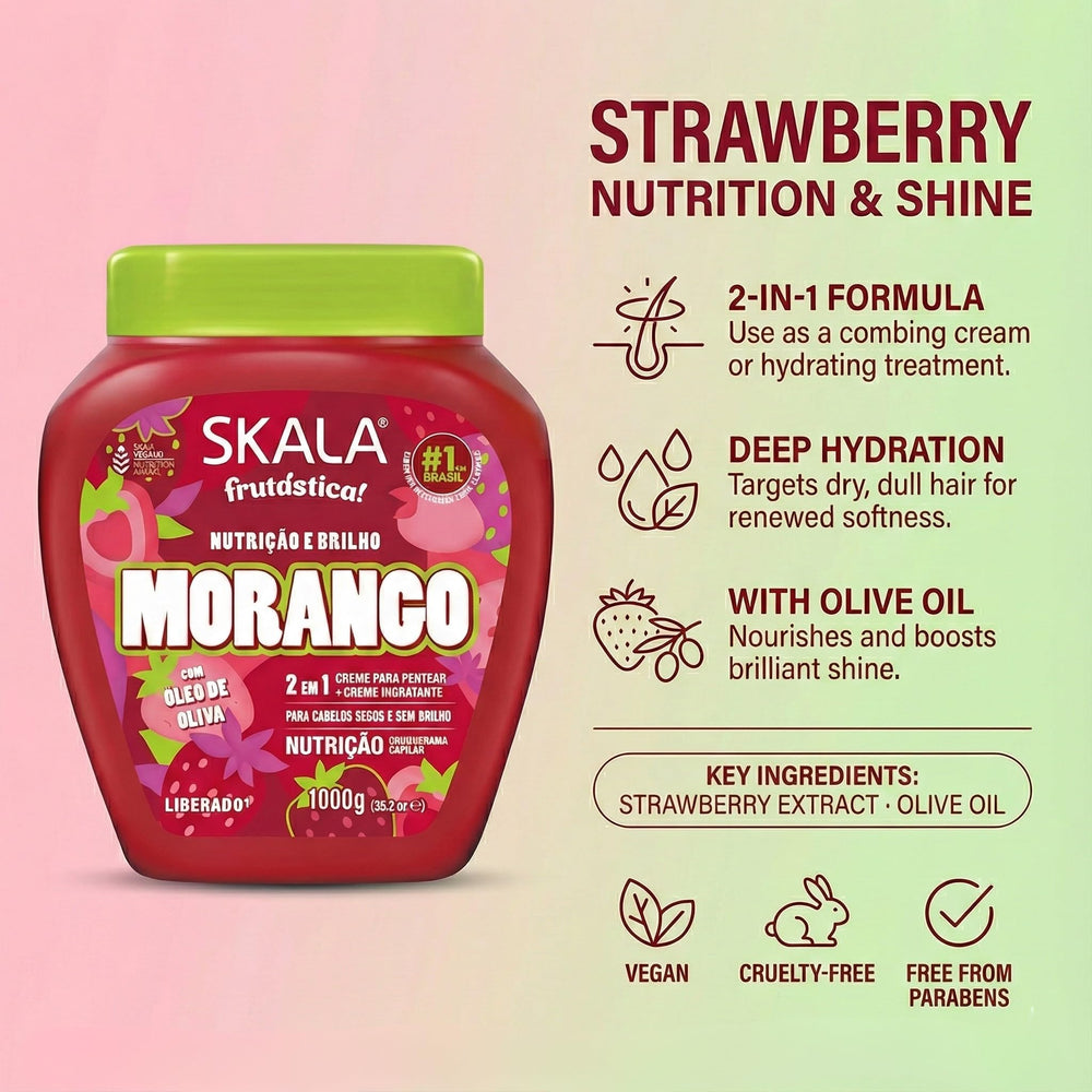 SKALA Frutastica Morango: uso diario para brillo y suavidad.