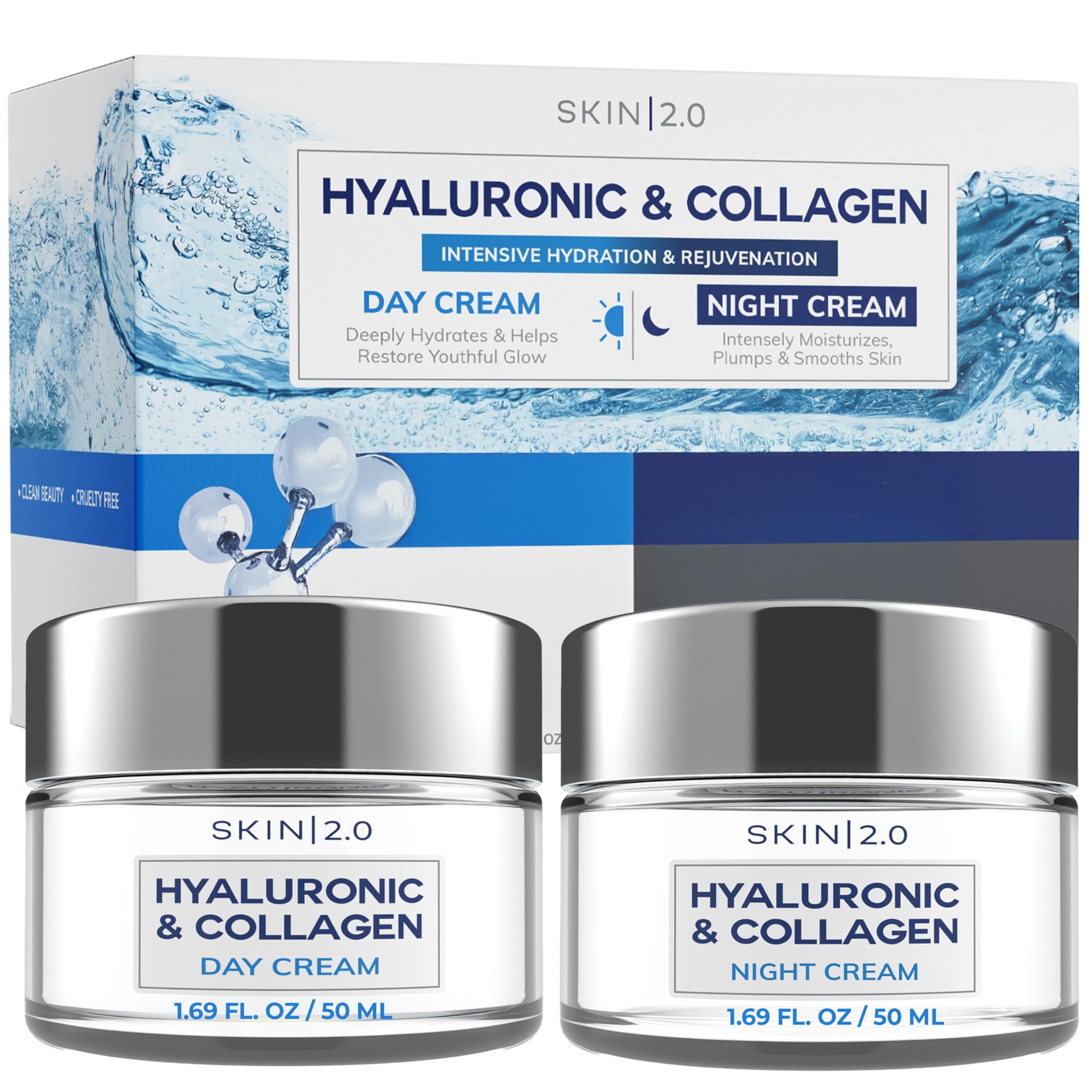 Skin 2.0 crema día para hidratación duradera y piel suave