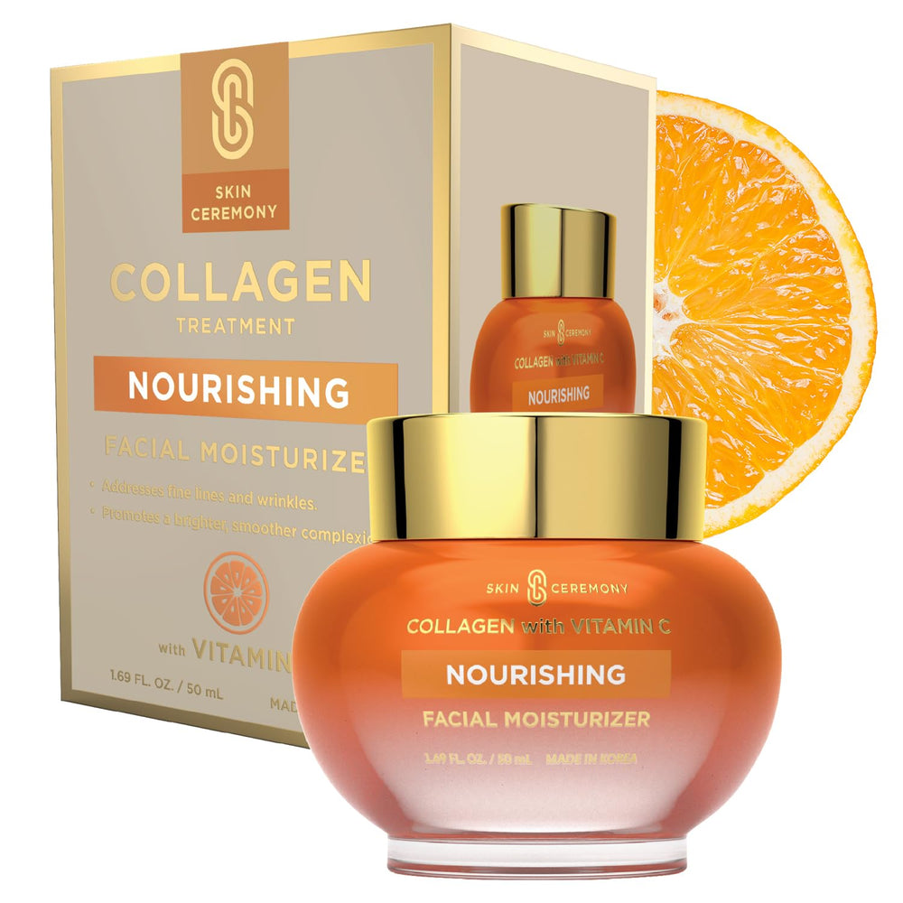 Skin Ceremony crema colágeno y vitamina C para iluminar la piel y suavizar textura.