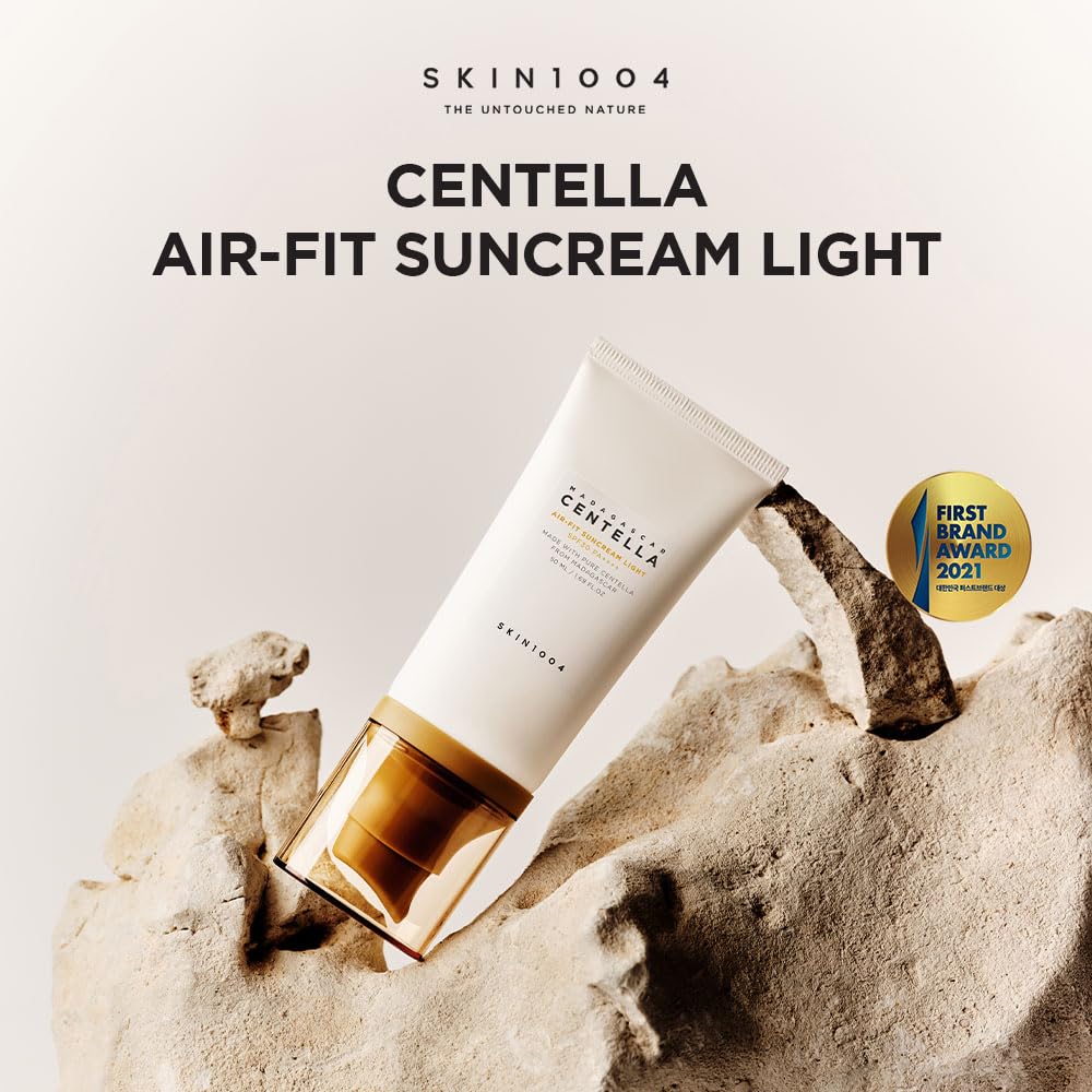 SKIN1004 protector solar Madagascar Centella, textura crema ultraligera para uso diario