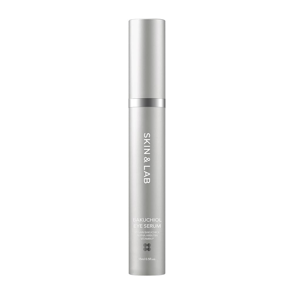 SKIN&LAB serum ojeros bakuchiol con rodillo para hidratar y suavizar líneas finas.