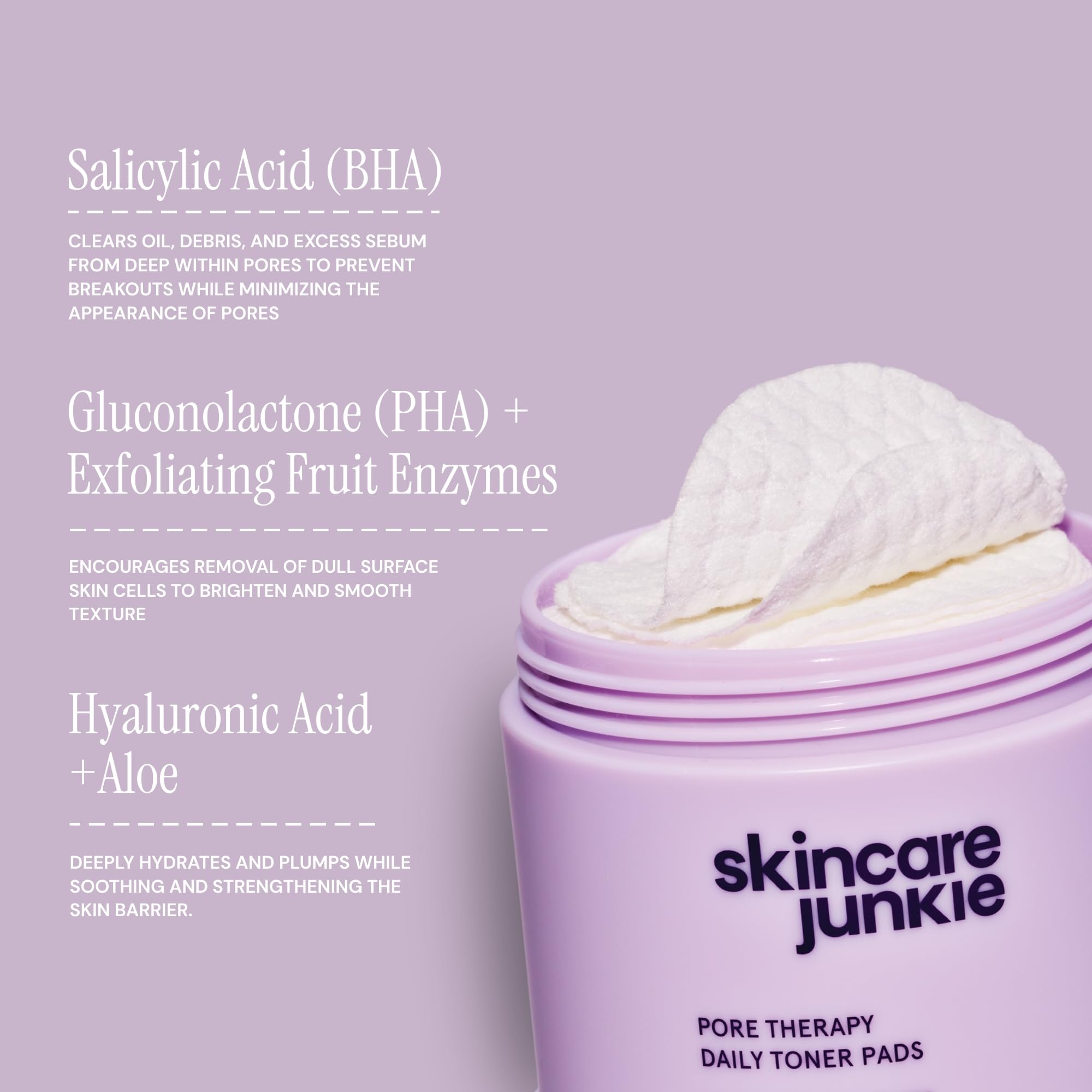 Skincare Junkie Disco Acido Salicílico: ayuda a controlar brillos y poros