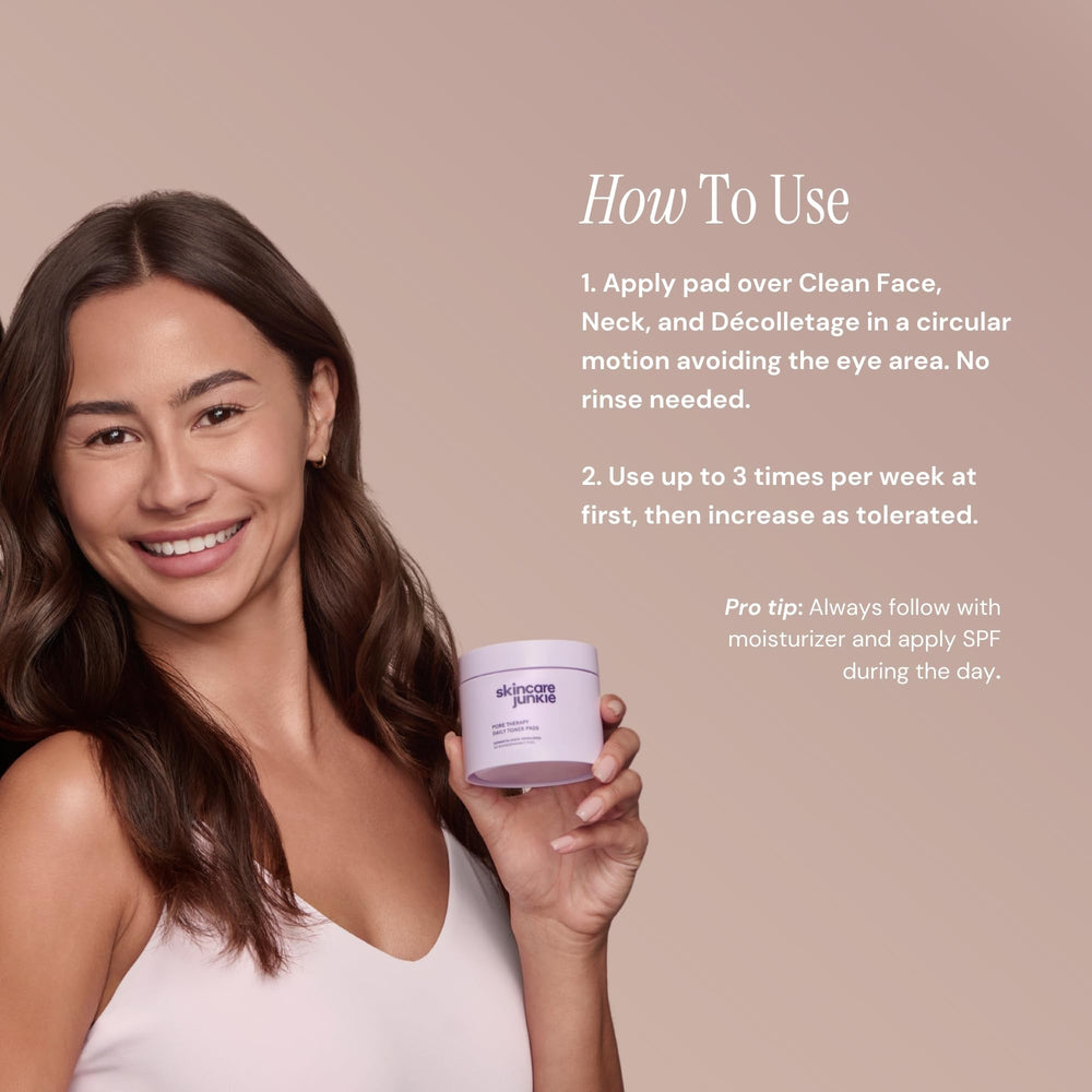 Skincare Junkie Empaque Pads: formato conveniente para rutina rápida