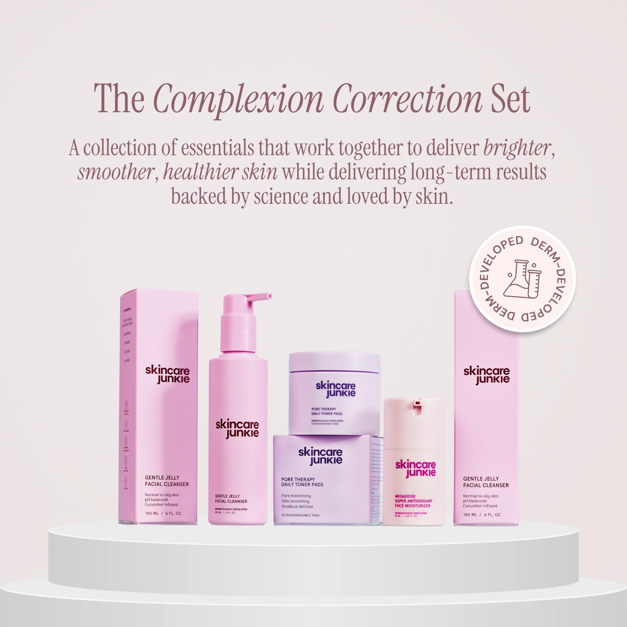 Skincare Junkie Resultado Piel Clara: sensación de limpieza y frescura