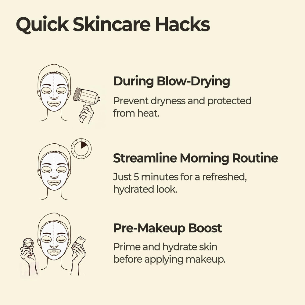Alta adherencia de la mascarilla SKINFOOD 1957 para un ajuste cómodo.