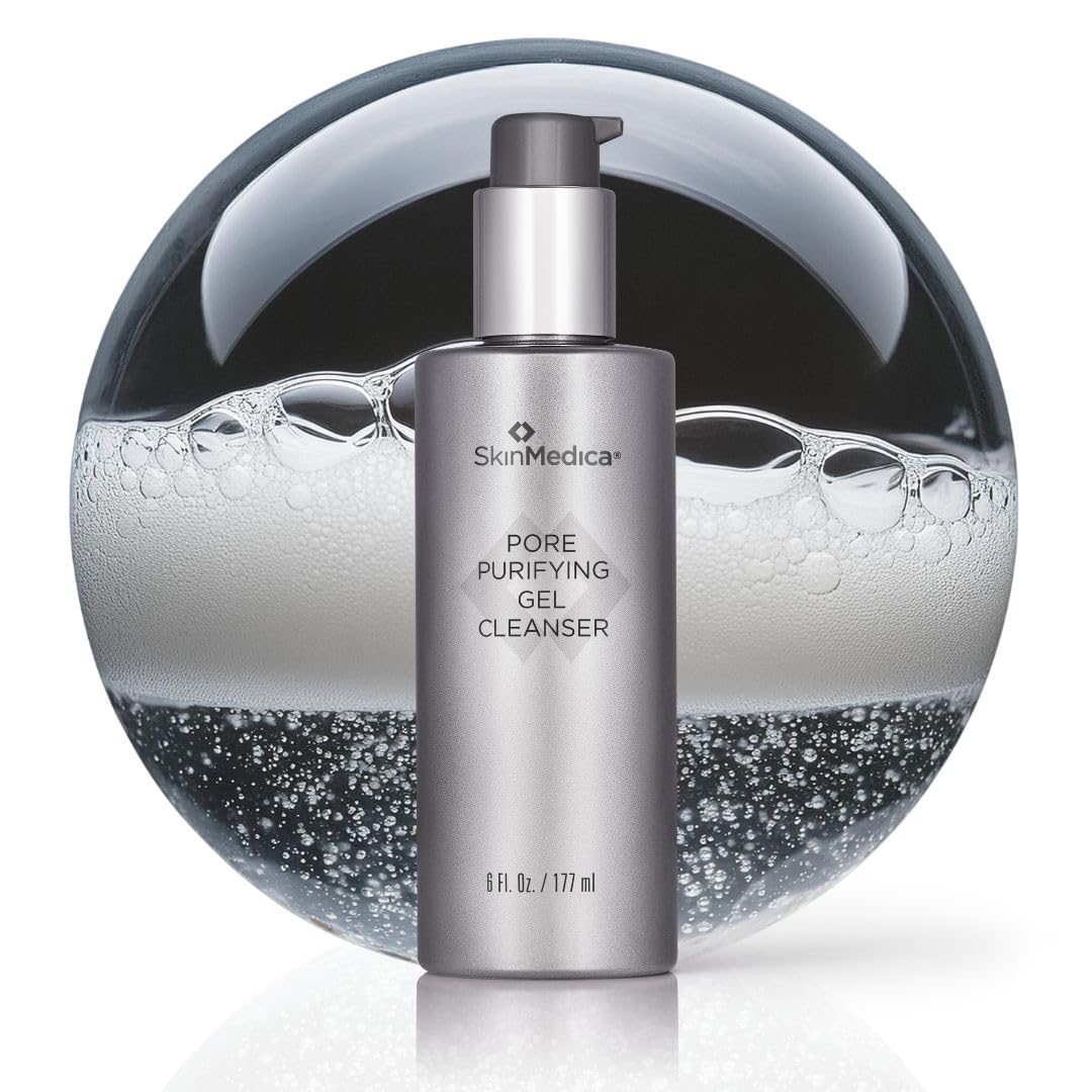 SkinMedica gel purificador de poros, botella, limpieza profunda para poros limpios