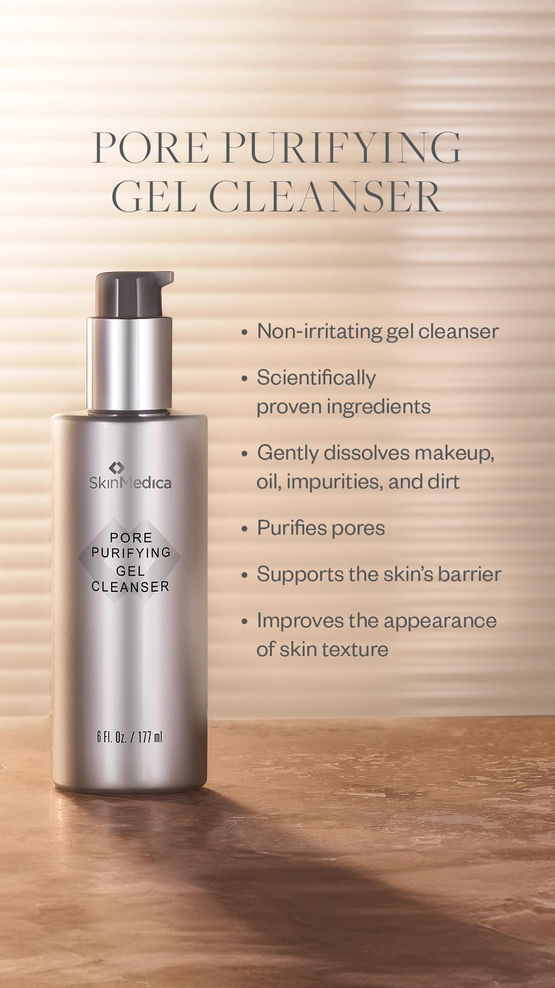 SkinMedica gel purificador de poros, ingredientes botánicos para apoyo suave de la piel
