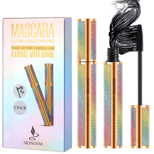SKINOSM Mascara 4D seda: volumen inmediato y definición para pestañas.