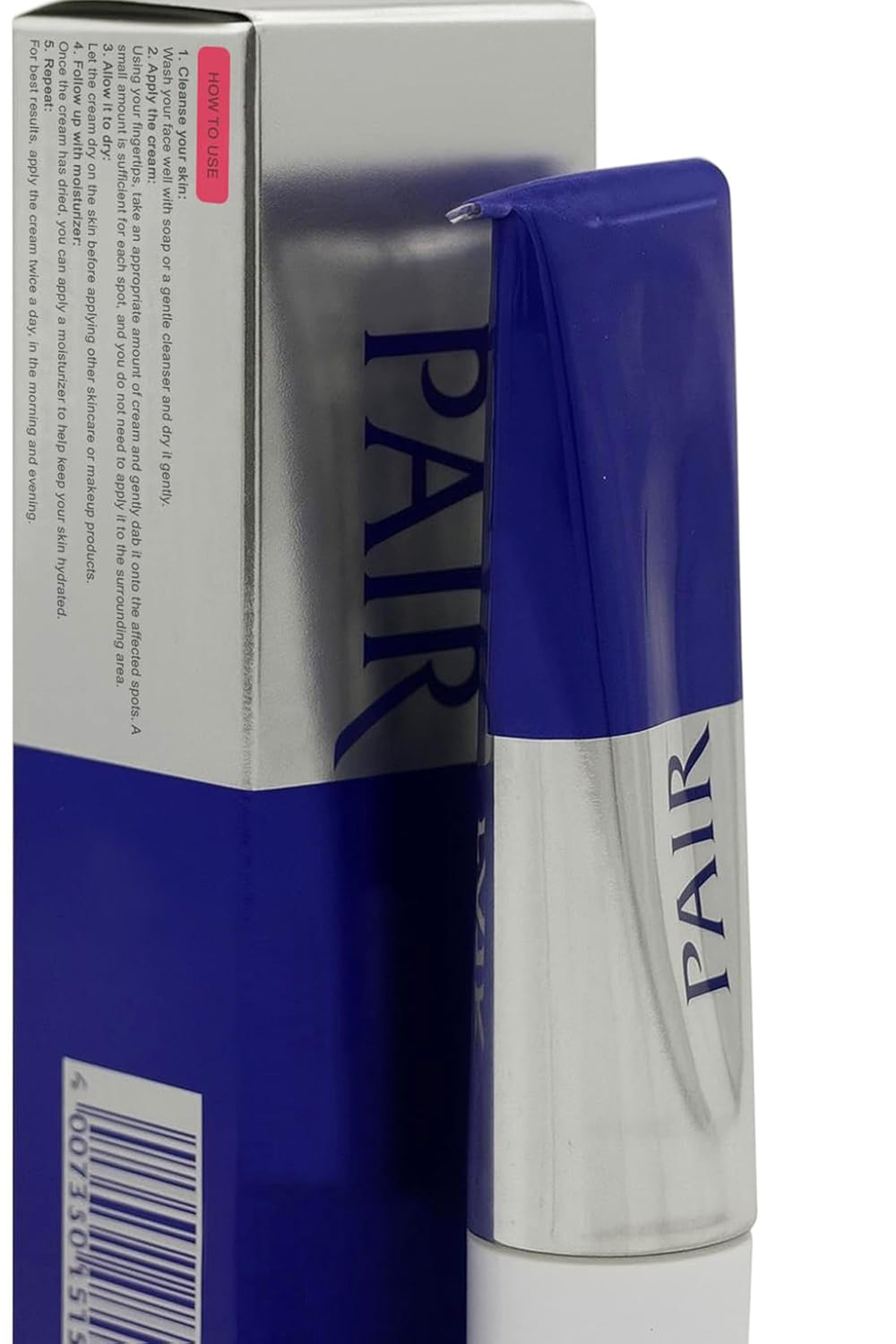 SKINSINS Pair Acne Cream en bote de 24 g para uso diario.