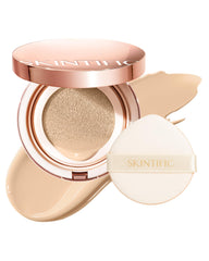 SKINTIFIC Cushion Cobertura Total 01W Warm Vanilla tono uniforme y cobertura notable