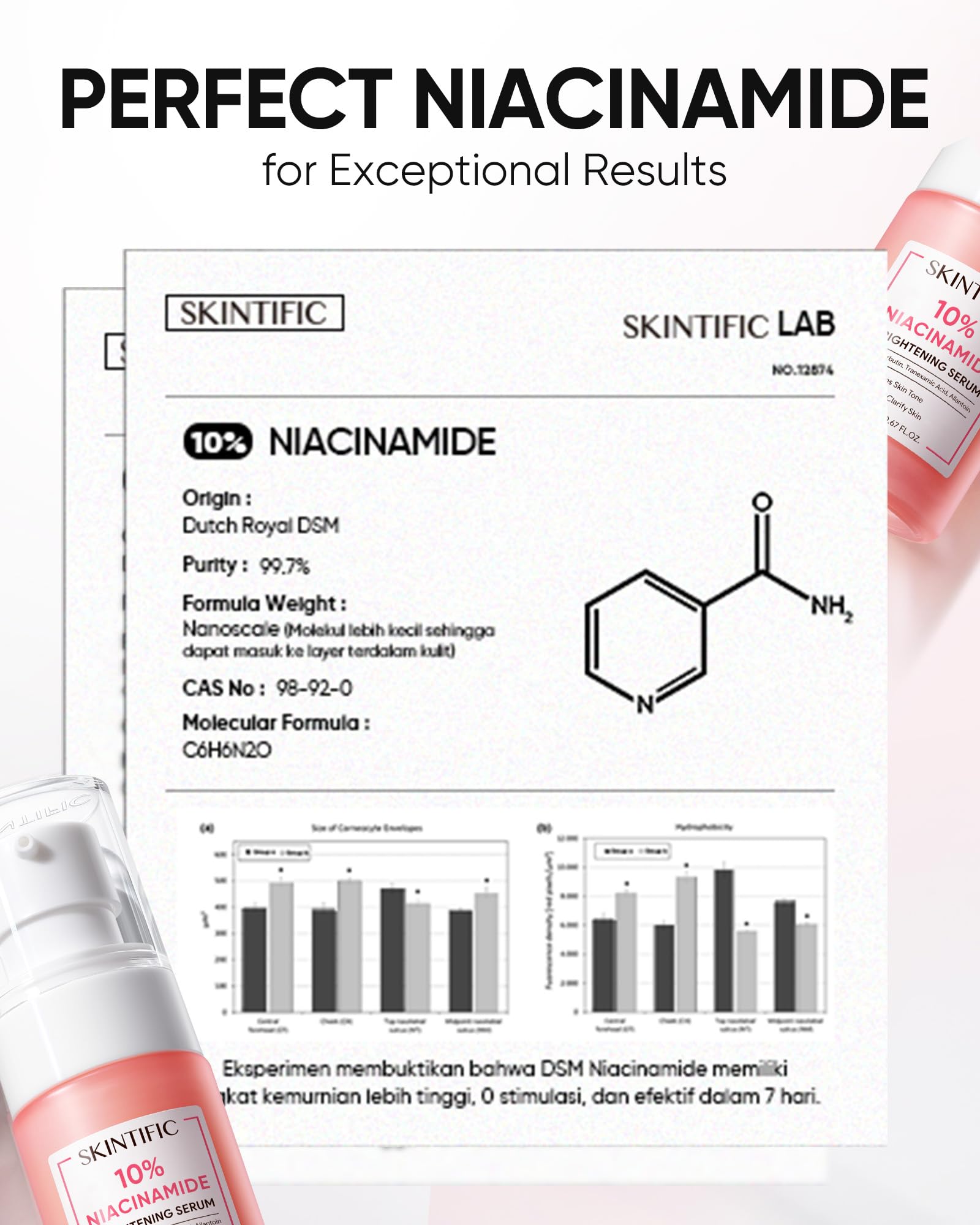 Centella Asiática en SKINTIFIC, aplicación calmante para irritación leve