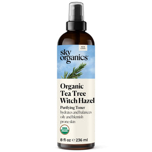 Sky Organics Tónico Arbol de Té - botella purificante para piel limpia.