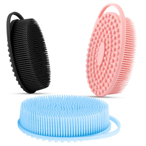 Slergut exfoliante de cuerpo en silicona, set de 3 para exfoliar suavemente.
