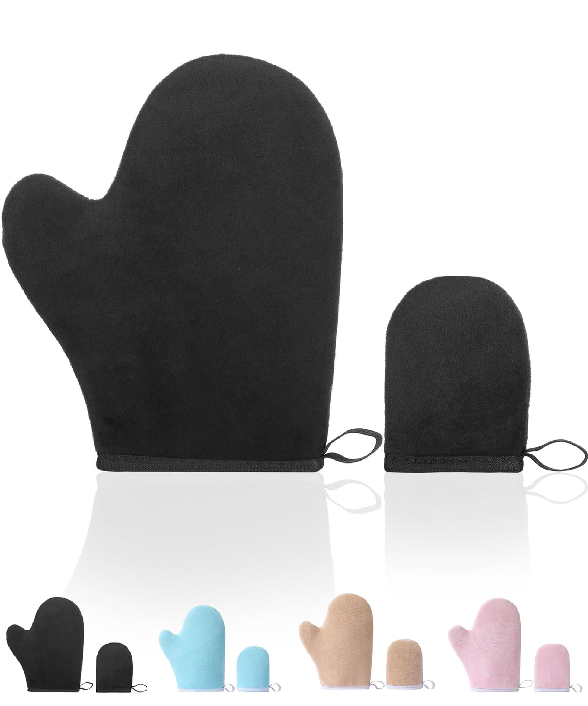 Guante Slick Solutions para bronceado de tamaño completo con pulgar, aplicación precisa.