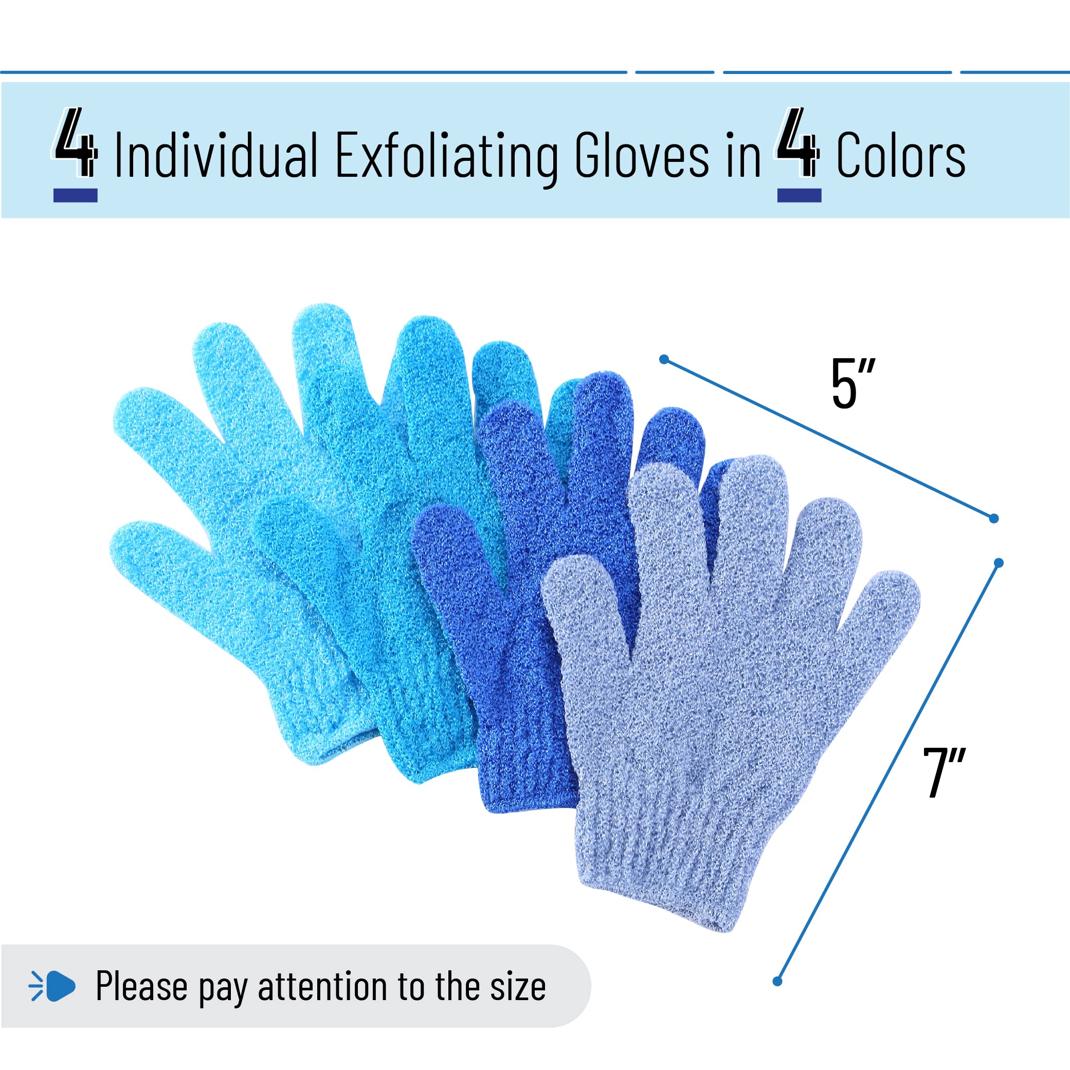 Guantes exfoliantes Slick Solutions ergonómicos para ajuste cómodo