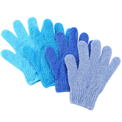 Guantes exfoliantes Slick Solutions en azul para exfoliación profunda y piel suave