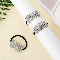 Sliverdew accesorios pelo cristal plateado para ocasiones formales y diarias.