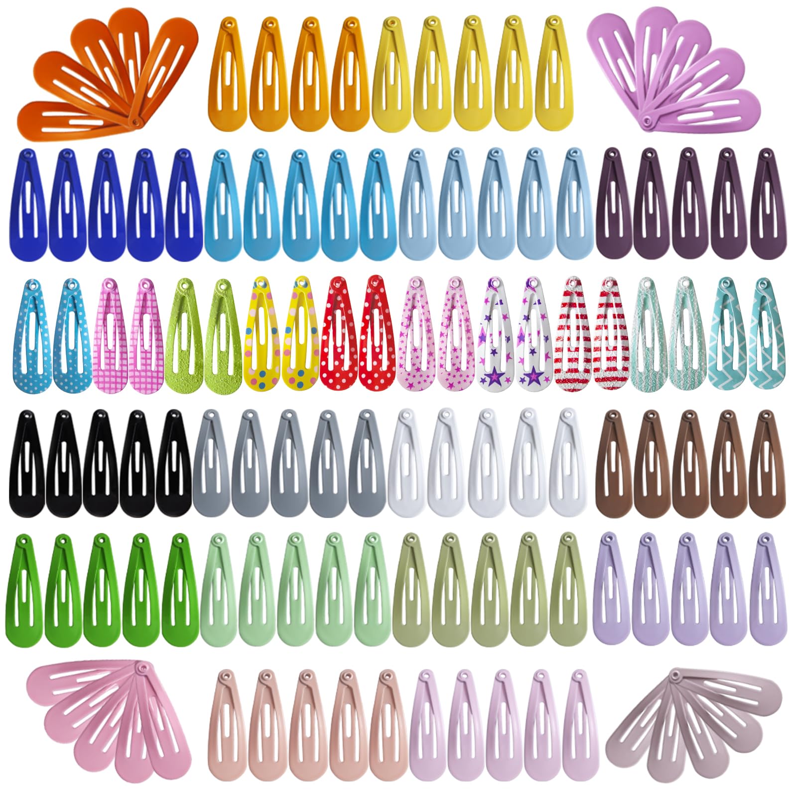 SLYFTE prendedores snap mini para niñas, colores brillantes para cabello delicado.