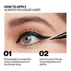 Smashbox Always On punta fina: trazo preciso para delineado fino o alado.