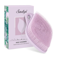 Sndyi esponja cuerpo silicona hoja; exfoliación suave y limpieza eficiente