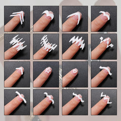 Snmzlc remoción sin residuo, uñas intactas tras retirar las pegatinas.