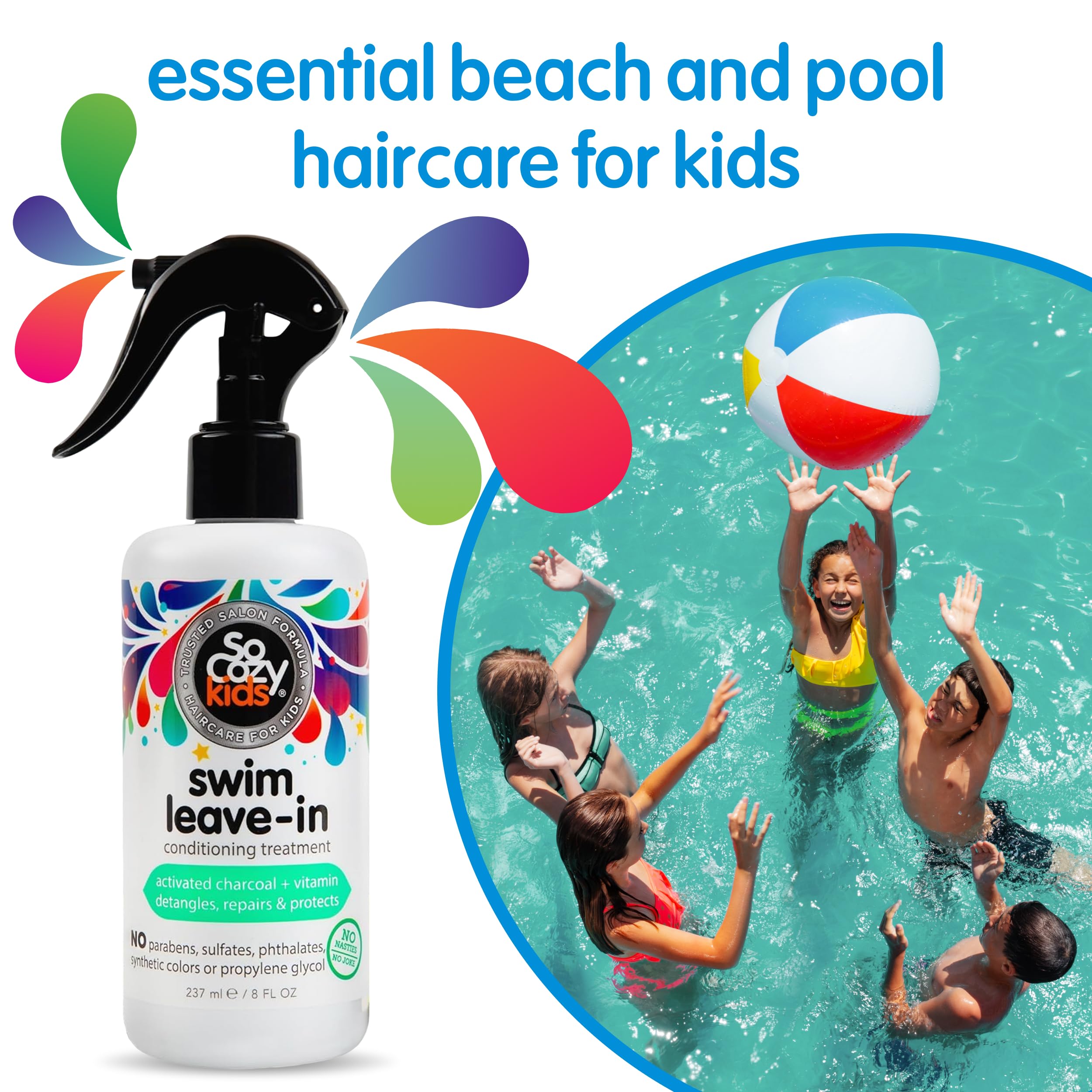 SO COZY Swim desenreda suavemente y cuida la piel sensible de los niños