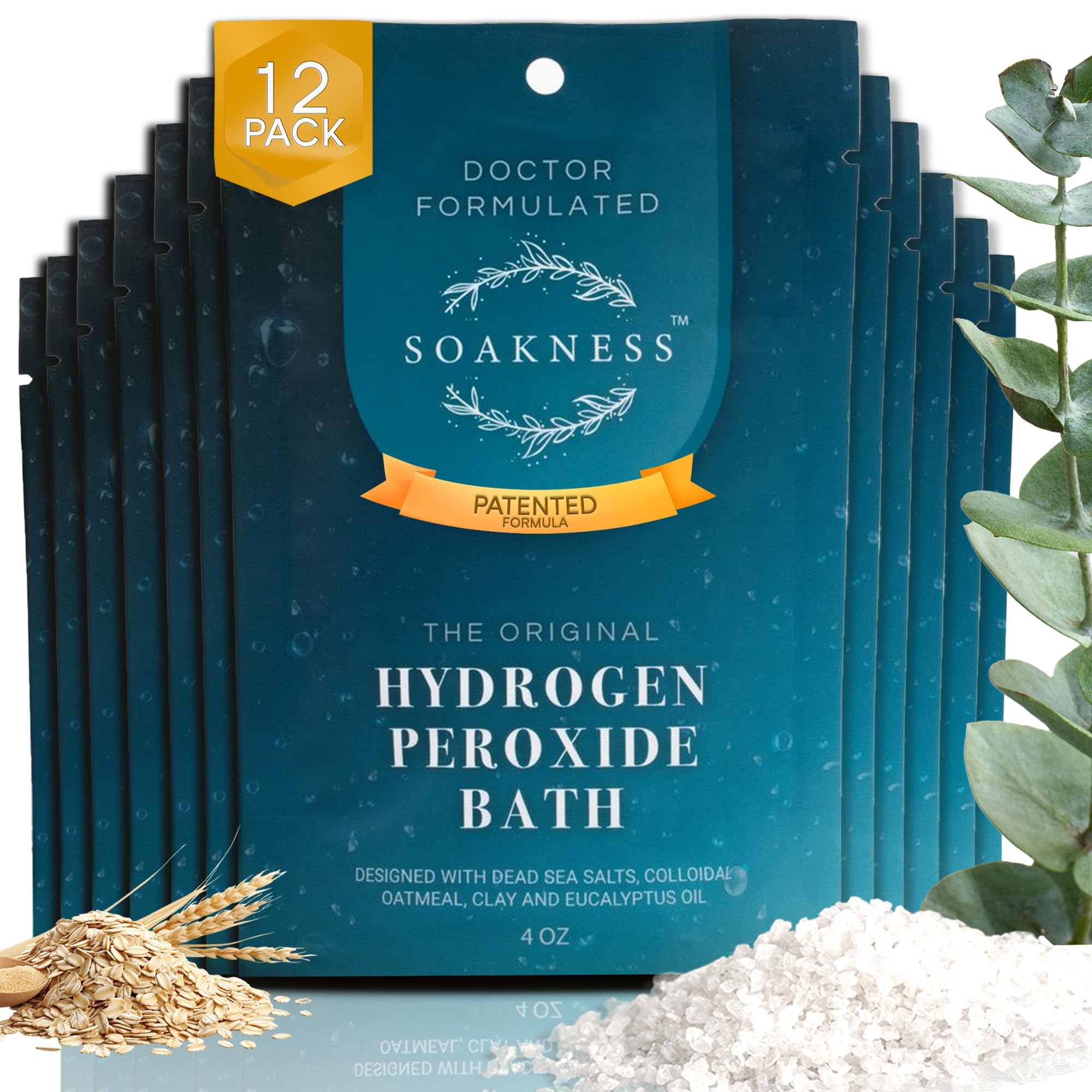 Soakness: peróxido de hidrógeno para baño revitalizante y relajación muscular