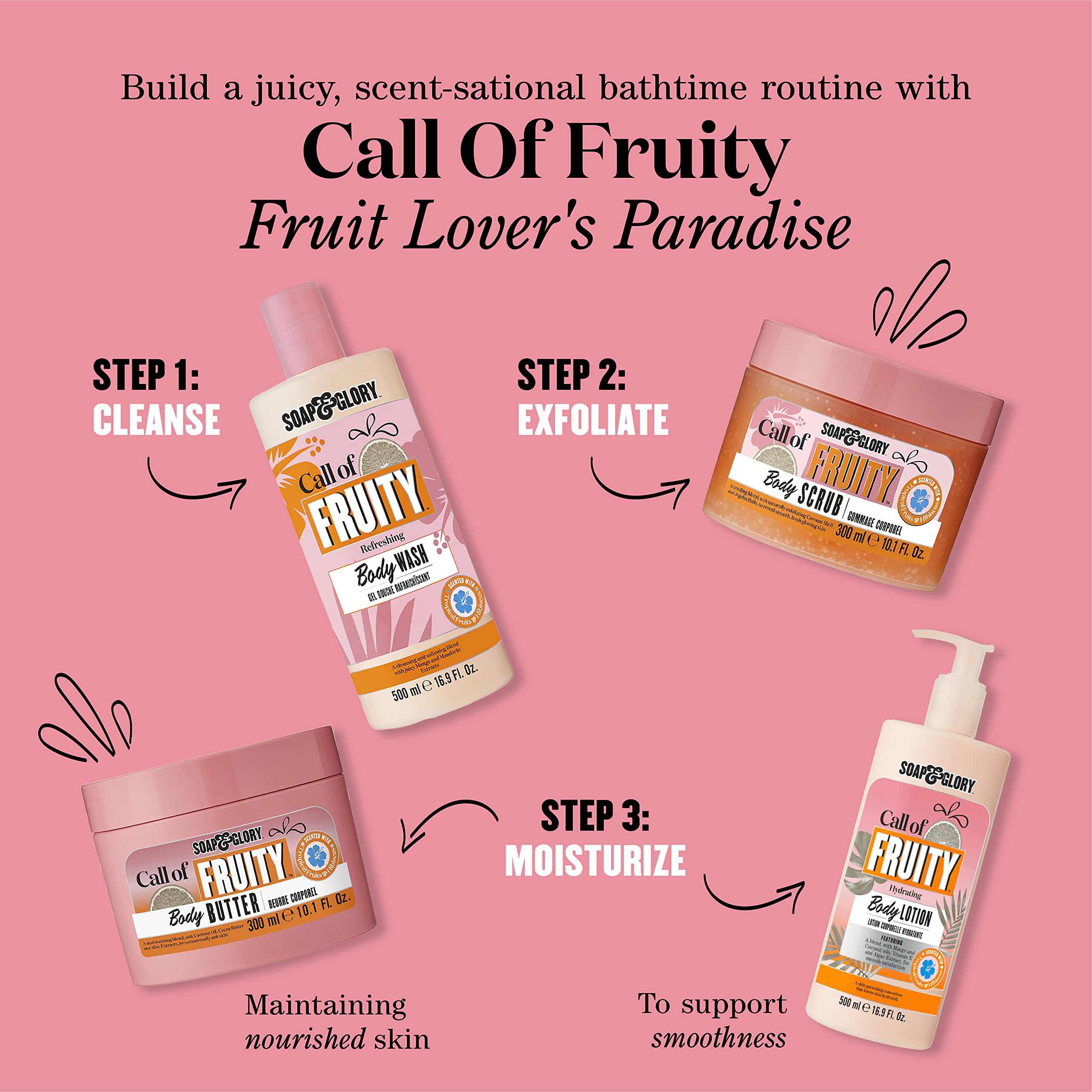 Soap & Glory Llamada Fruta hidratación duradera: ayuda a piel seca