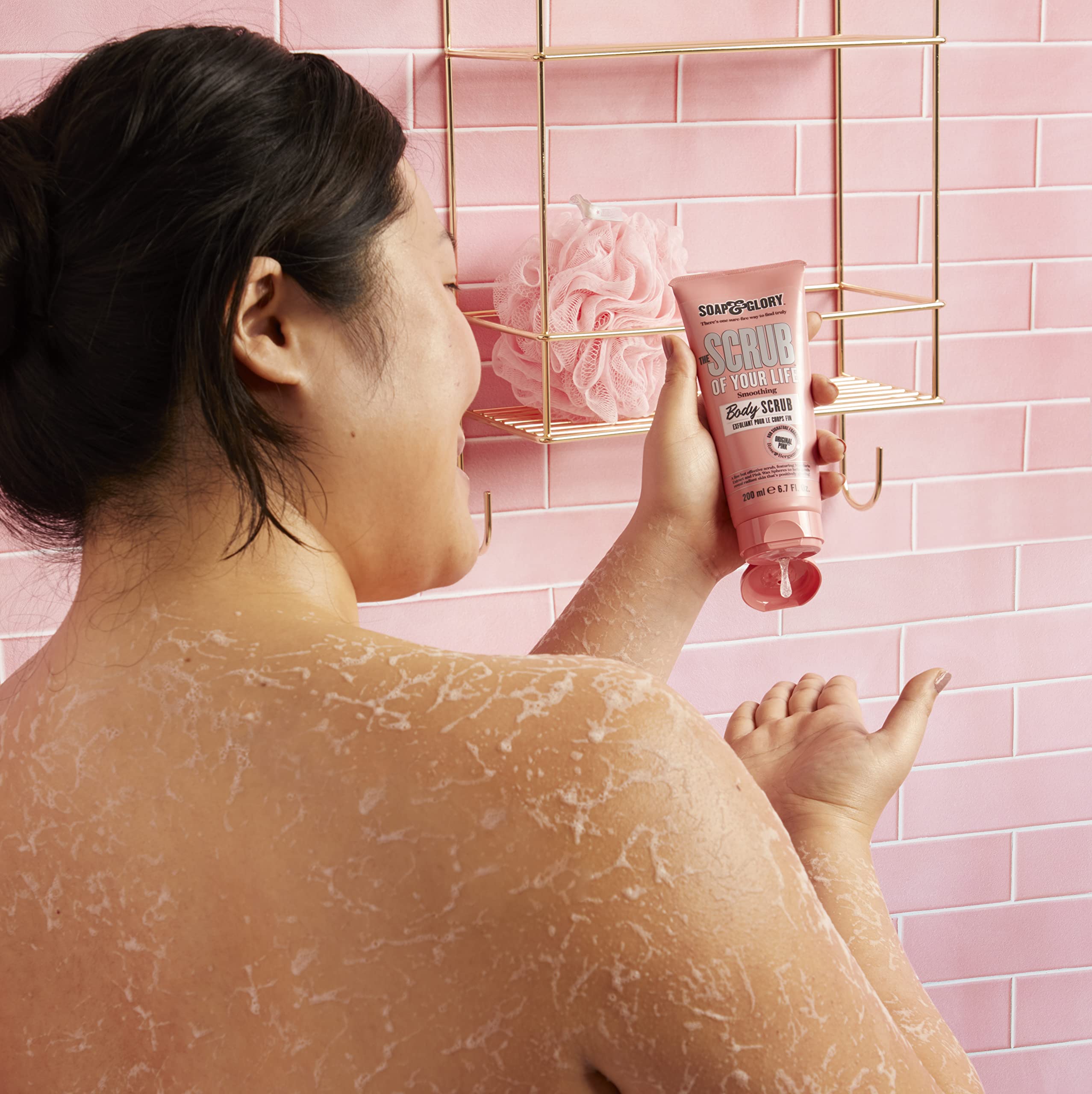 Soap & Glory Original Pink aroma bergamota y rosa para ritual diario relajante.