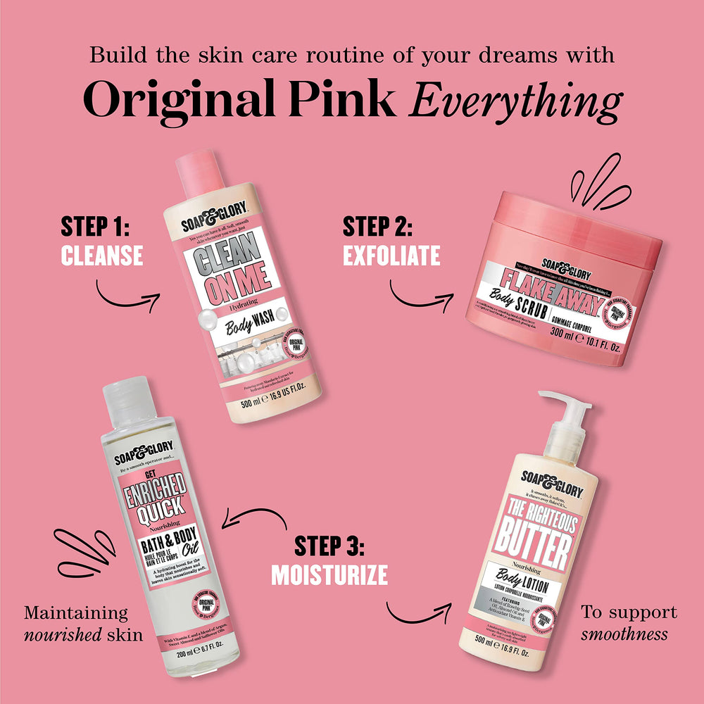 Soap & Glory Original Pink fragancia clásica con notas verdes y florales para la piel.