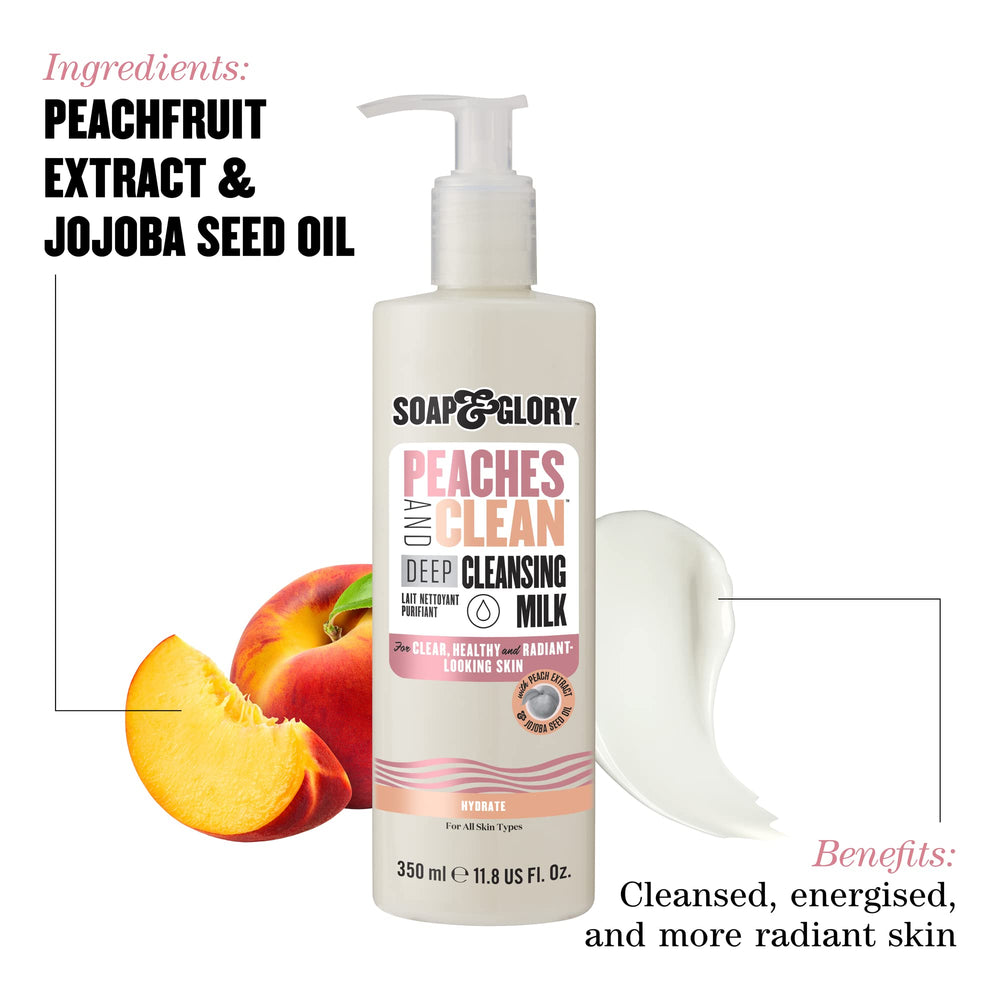 Soap & Glory Peaches & Clean, crema limpiadora que hidrata sin irritar la piel.
