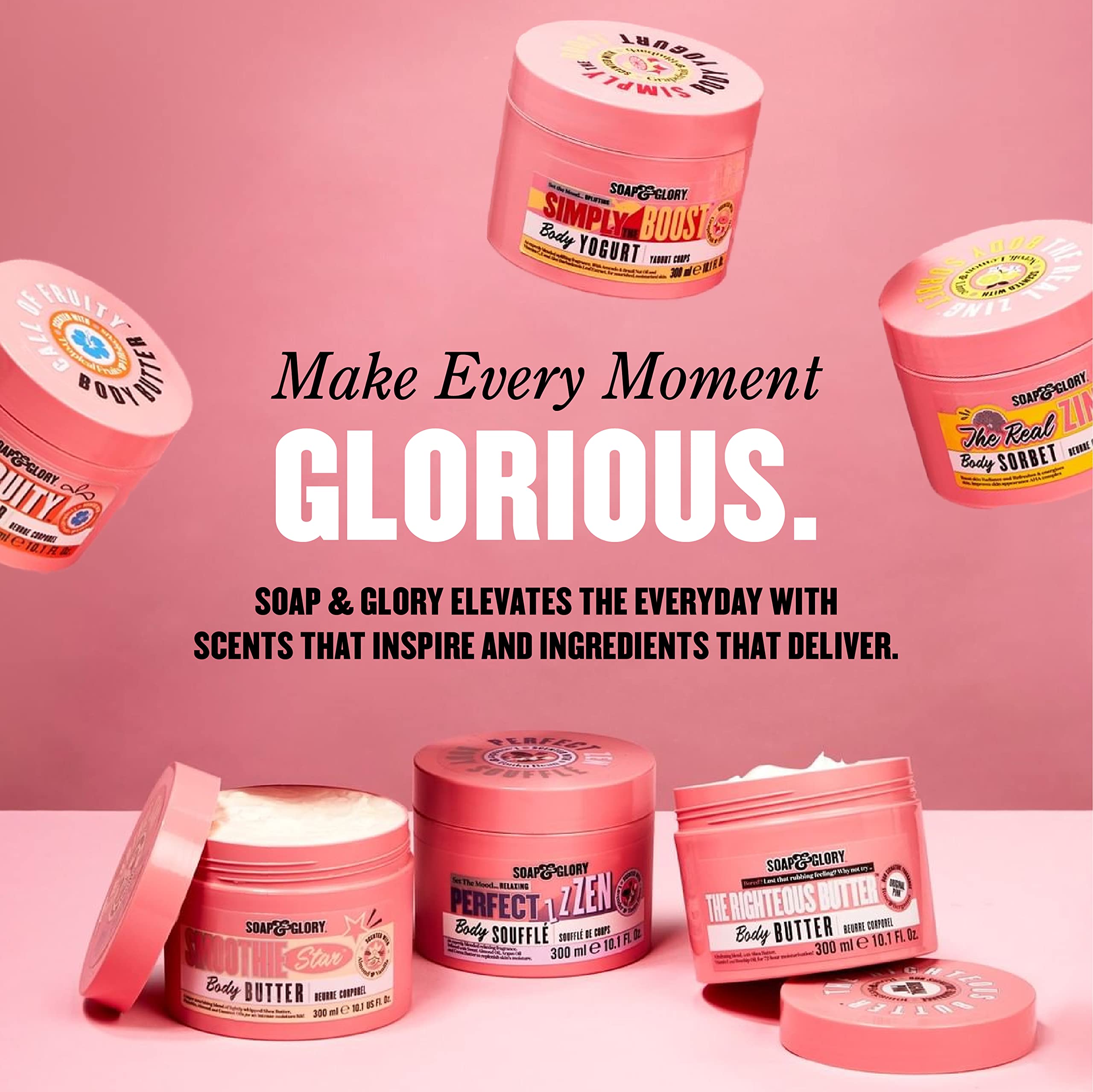 Soap & Glory Peaches & Clean, rutina matutina de limpieza deliciosa y refrescante.