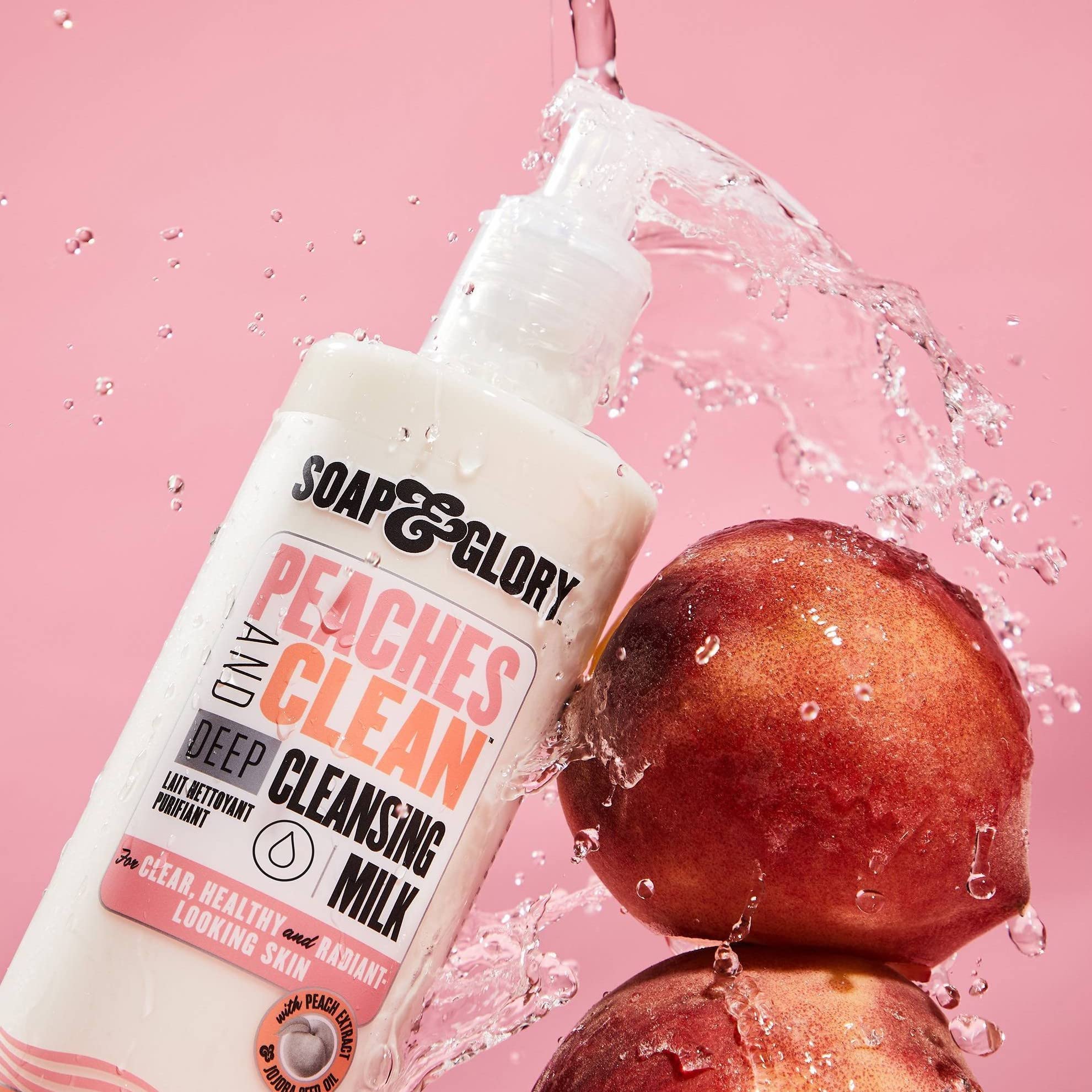 Soap & Glory Peaches & Clean, textura cremosa ideal para uso diario.